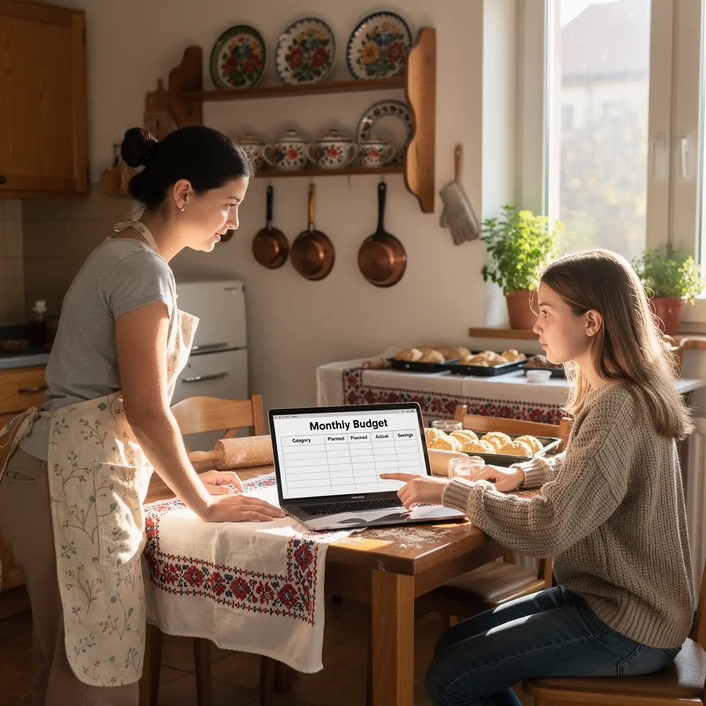 Olvasó, aki kényelmesen ül egy kanapén, és egy pénzügyi könyvet lapozgat.